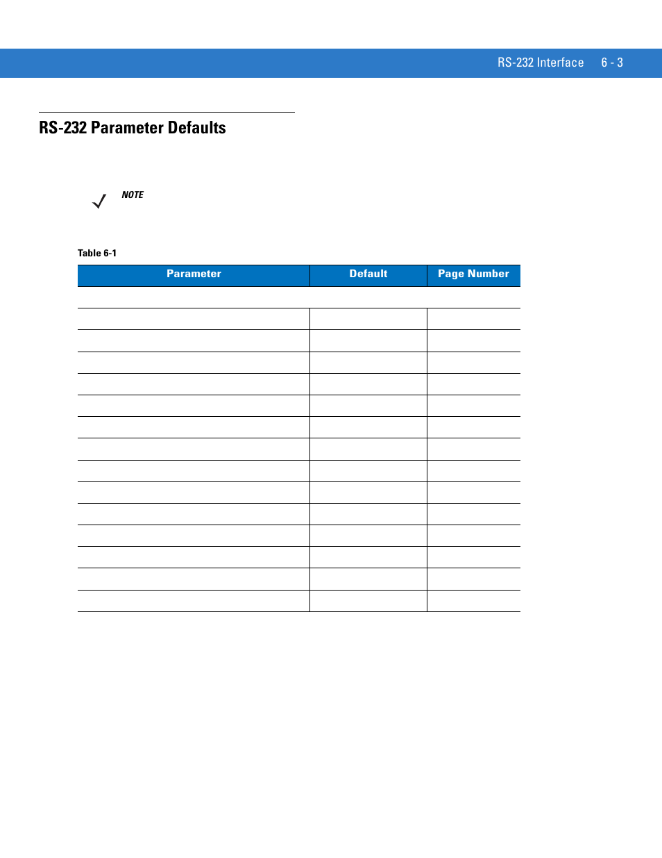 Rs-232 parameter defaults, Rs-232 parameter defaults -3 | Motorola LS1203 User Manual | Page 73 / 202