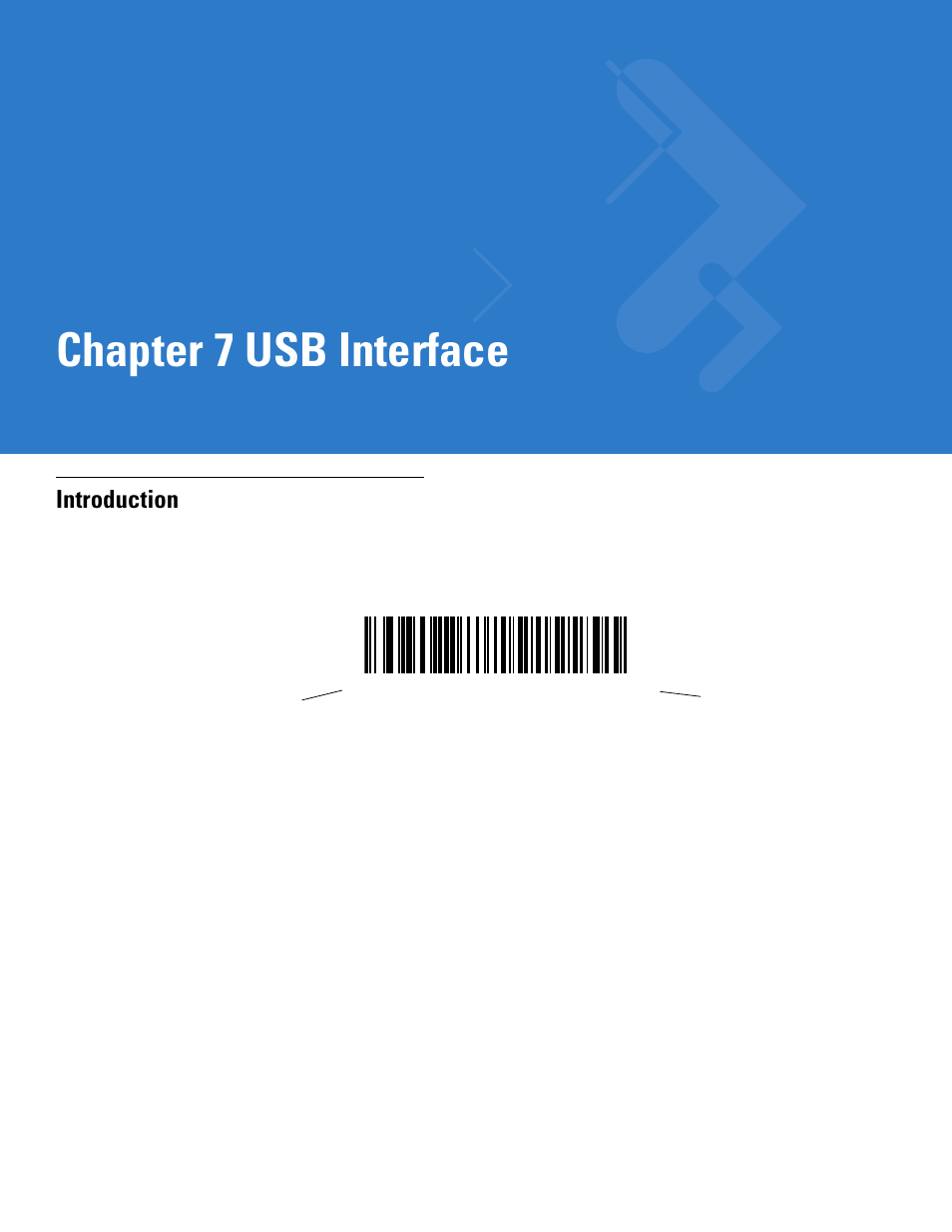 Usb interface, Introduction, Chapter 7: usb interface | Introduction -1, Chapter 7, usb interface, Chapter 7 usb interface | Motorola LS1203 User Manual | Page 93 / 202