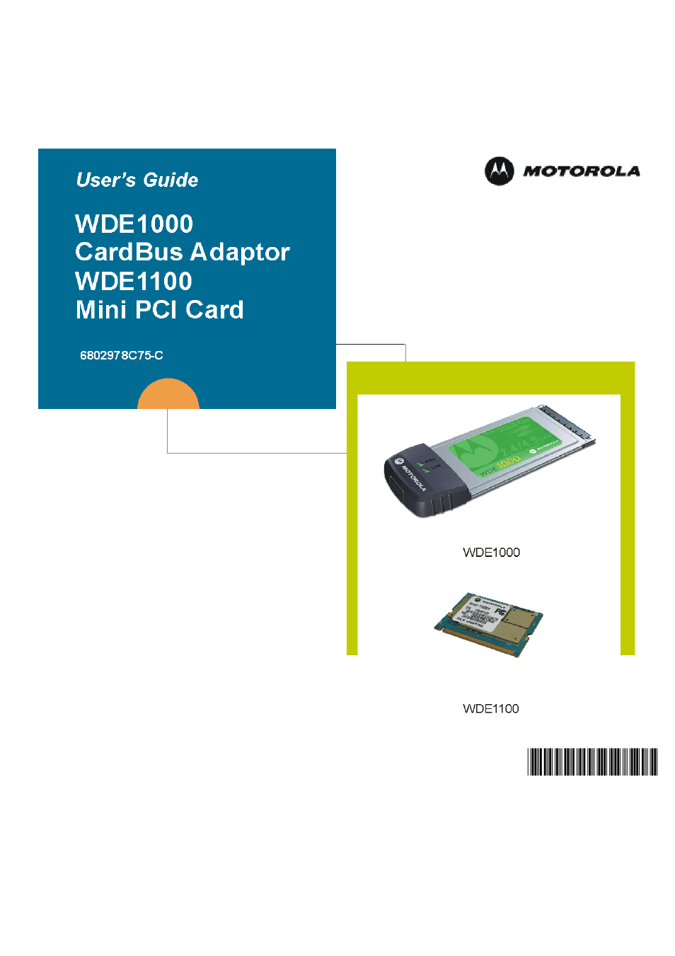 Motorola WDE1000 User Manual | 74 pages