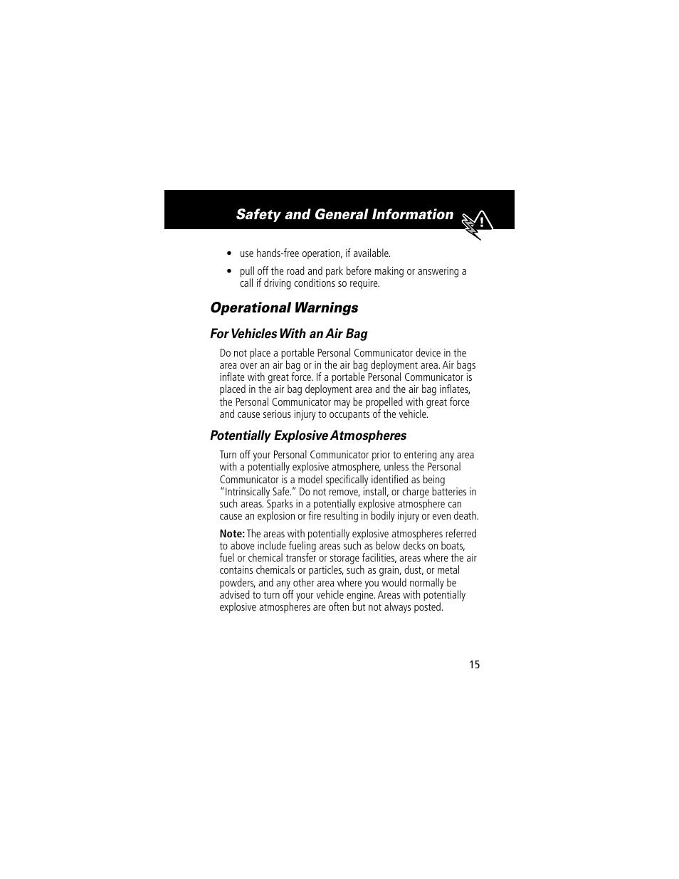 Motorola V200 User Manual | Page 15 / 114