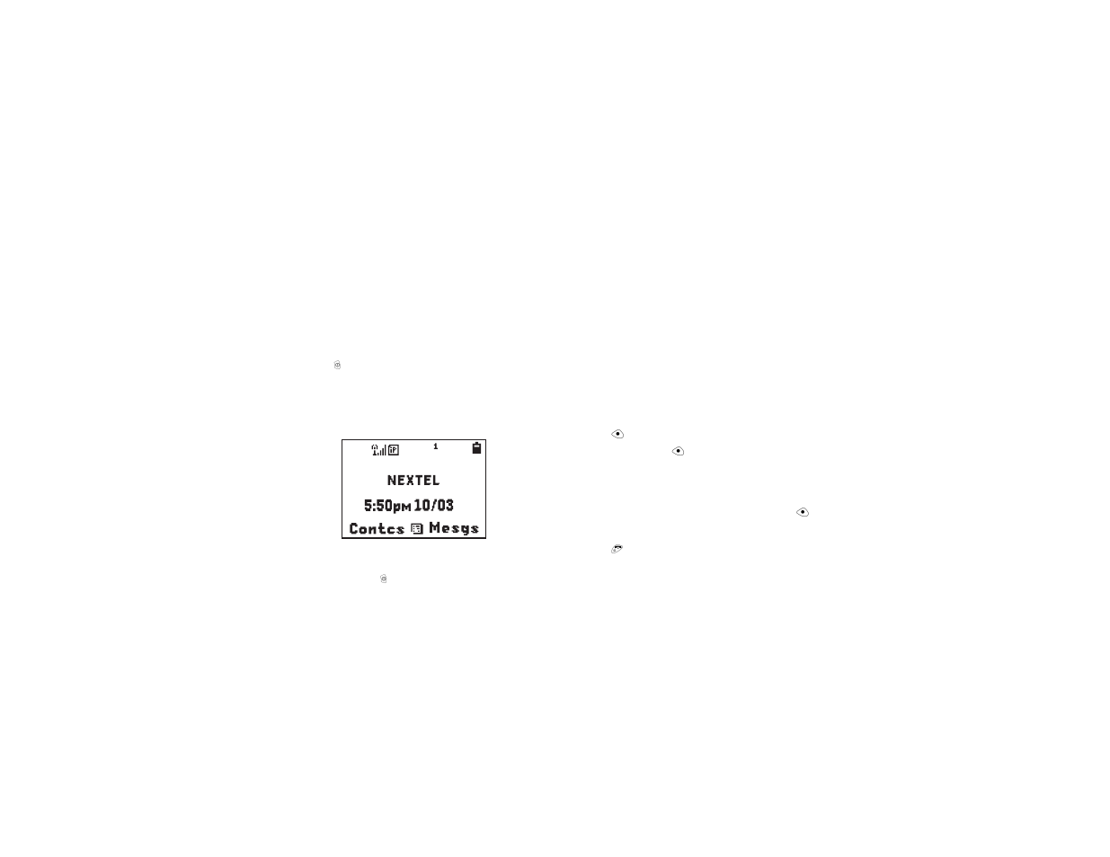 Powering on and off, Activating service, Enabling security | Activating service enabling security | Motorola i325 User Manual | Page 15 / 179