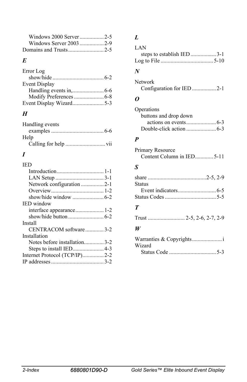 Motorola CENTRACOM 6880801D90-D User Manual | Page 82 / 82