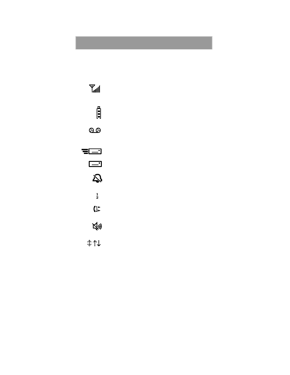 Display icons | Motorola i1000plus User Manual | Page 13 / 93