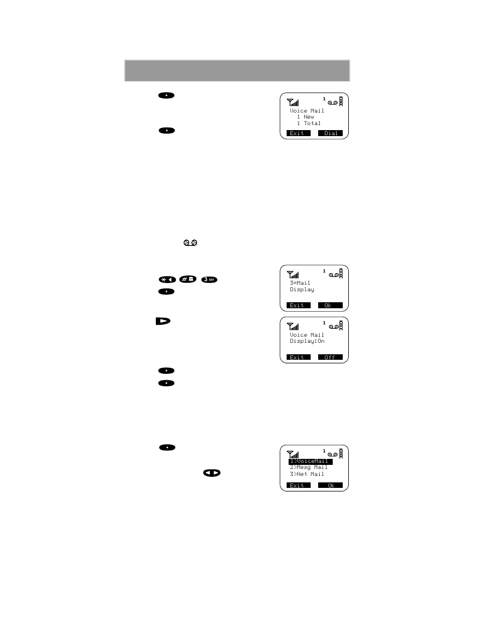 Receiving new voice mail messages, Viewing voice mail message status in your mailbox, Voice mail notification | Motorola i1000plus User Manual | Page 39 / 93