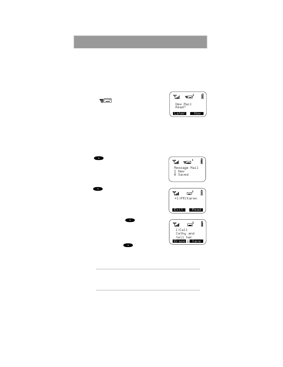 Notification of new text and numeric pages, Retrieving new pages | Motorola i1000plus User Manual | Page 57 / 93