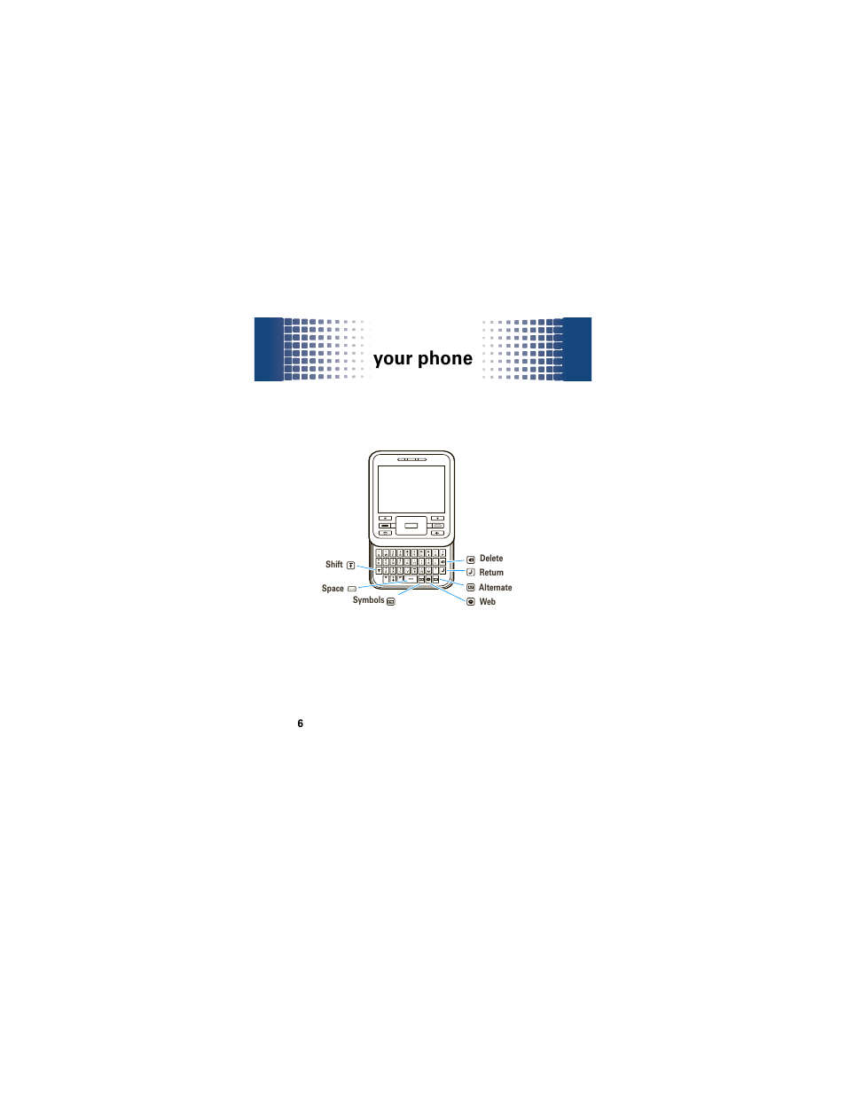 Your phone | Motorola A45ECO User Manual | Page 8 / 90