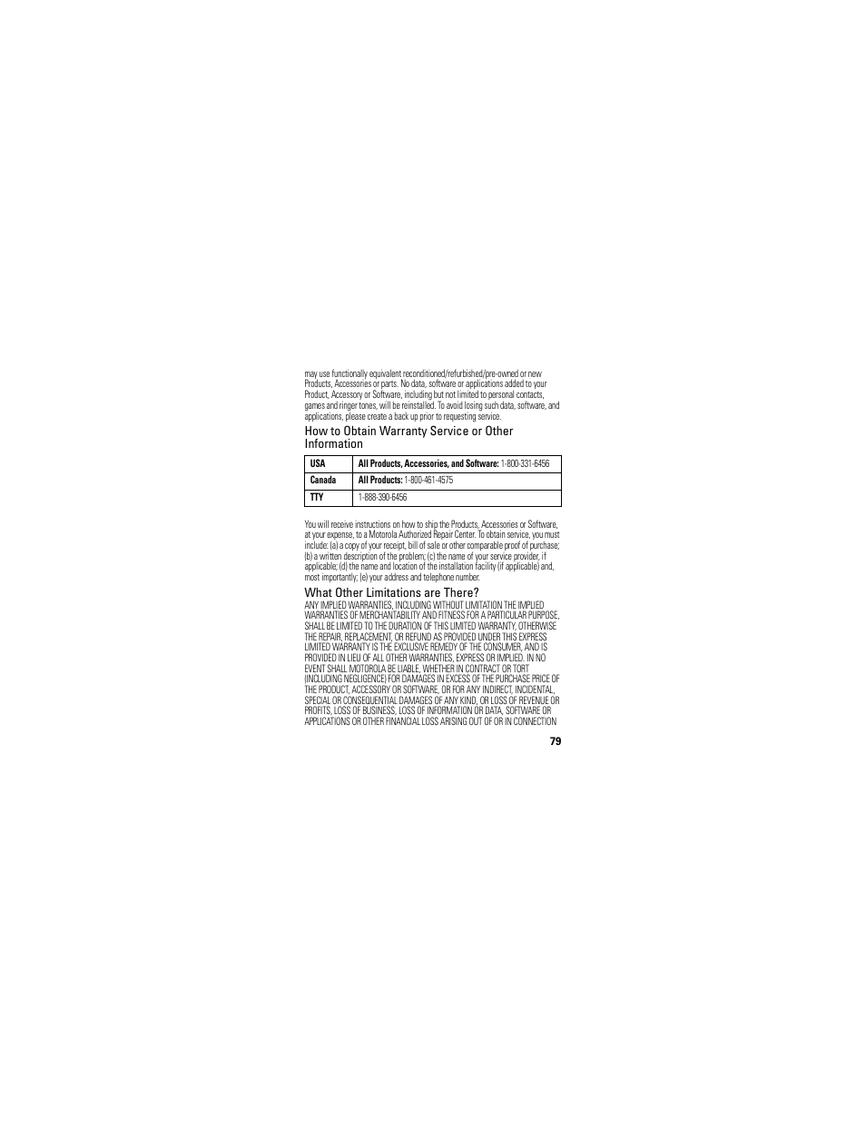 Motorola A45ECO User Manual | Page 81 / 90