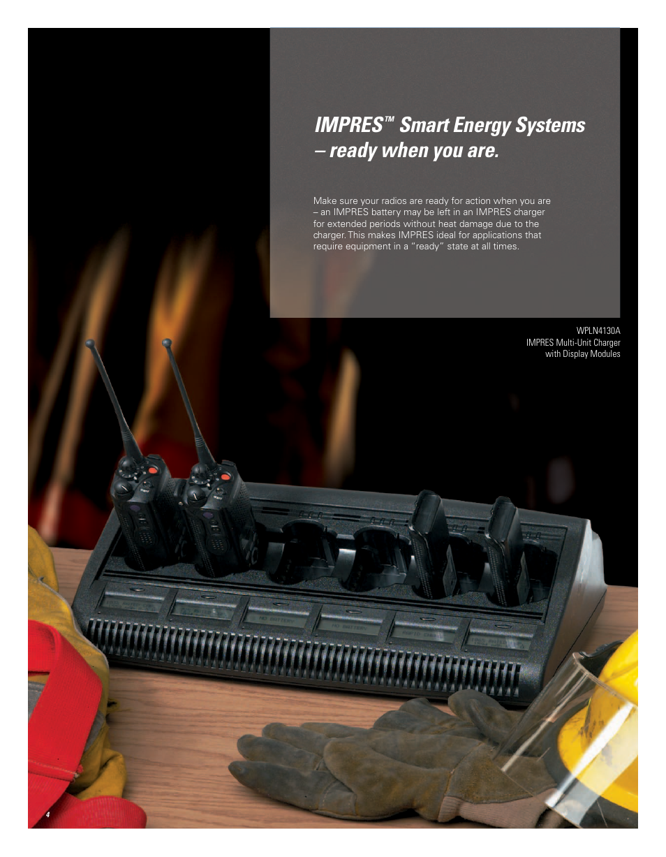 Impres, Smart energy systems – ready when you are | Motorola IMPRES Smart Energy System User Manual | Page 4 / 8