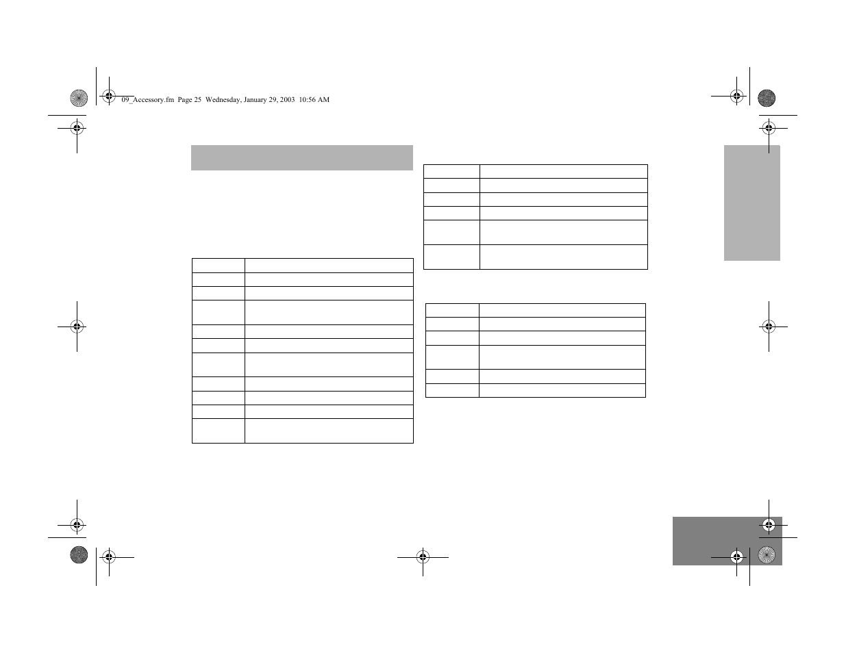 Accessories, Audio, Alarm and accessories | Mounting, Audio alarm and accessories mounting | Motorola EM200 User Manual | Page 27 / 34