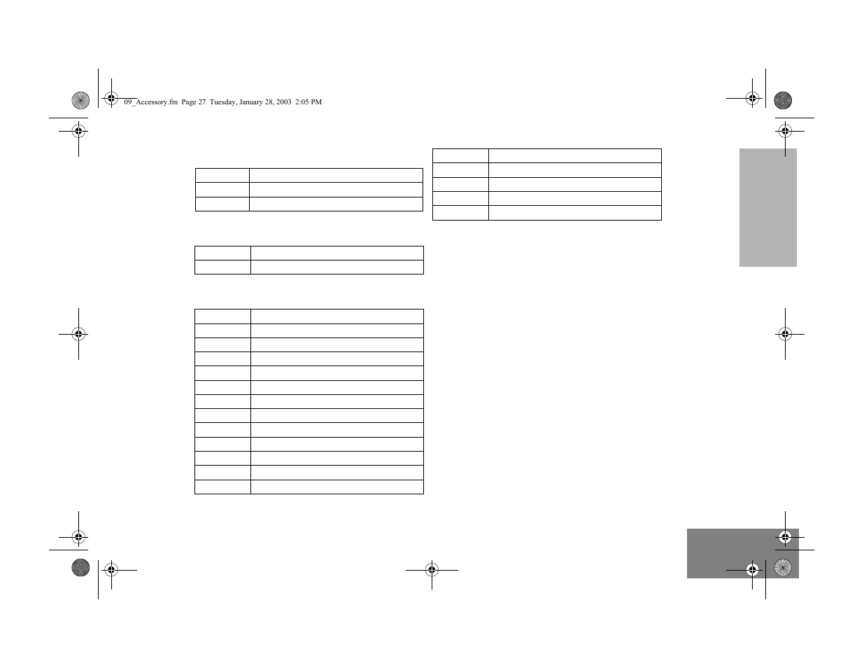 Cables, Peripherals, Data - ces | Cables peripherals data - ces | Motorola EM200 User Manual | Page 29 / 34