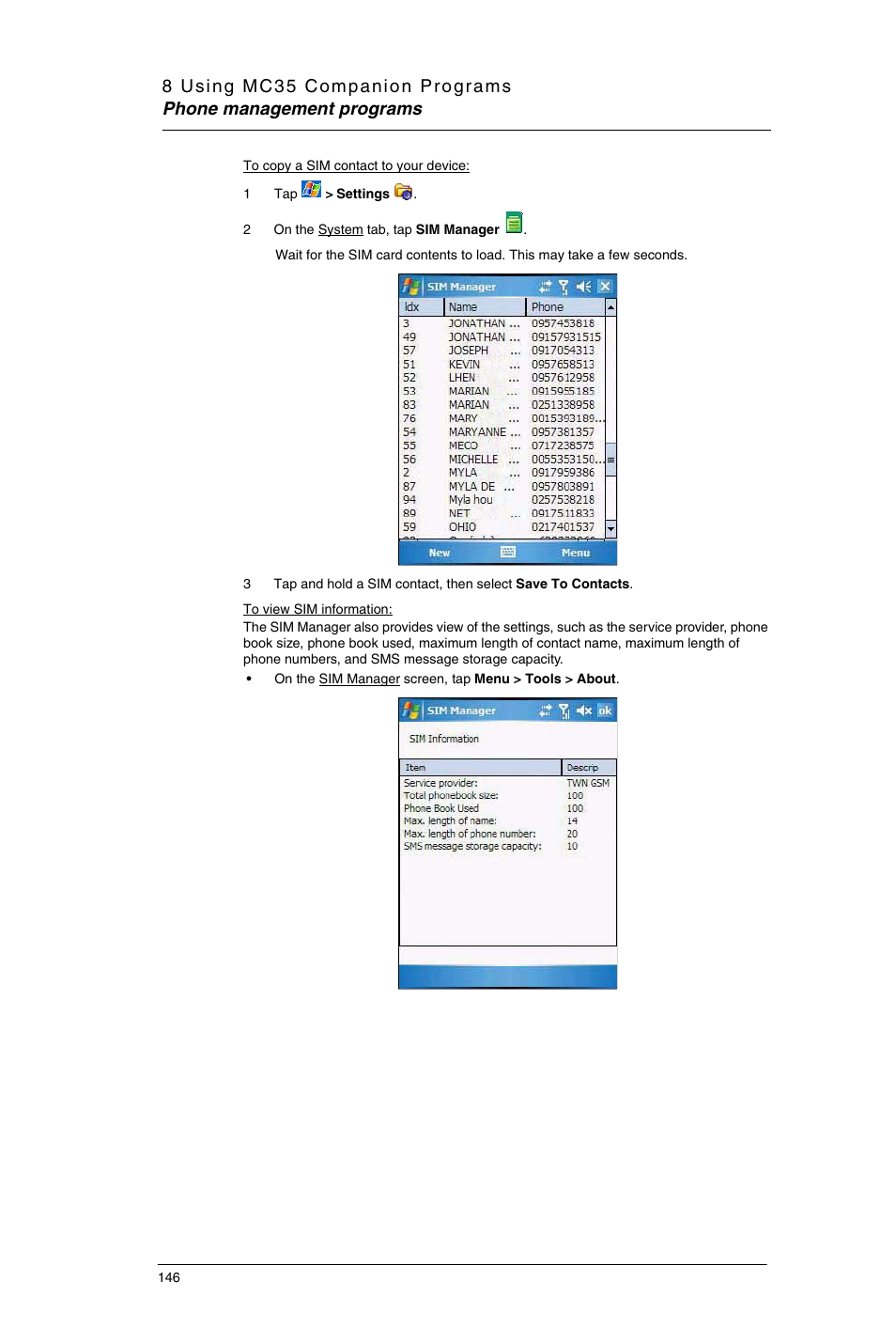 Motorola MC35 EDA User Manual | Page 156 / 236