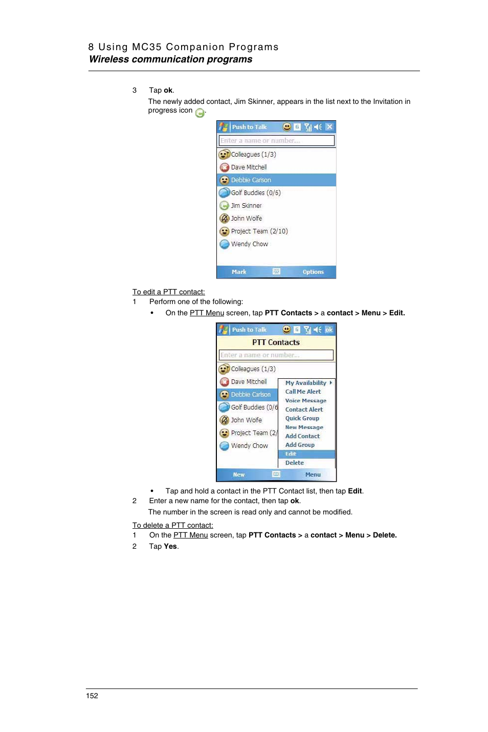 Motorola MC35 EDA User Manual | Page 162 / 236