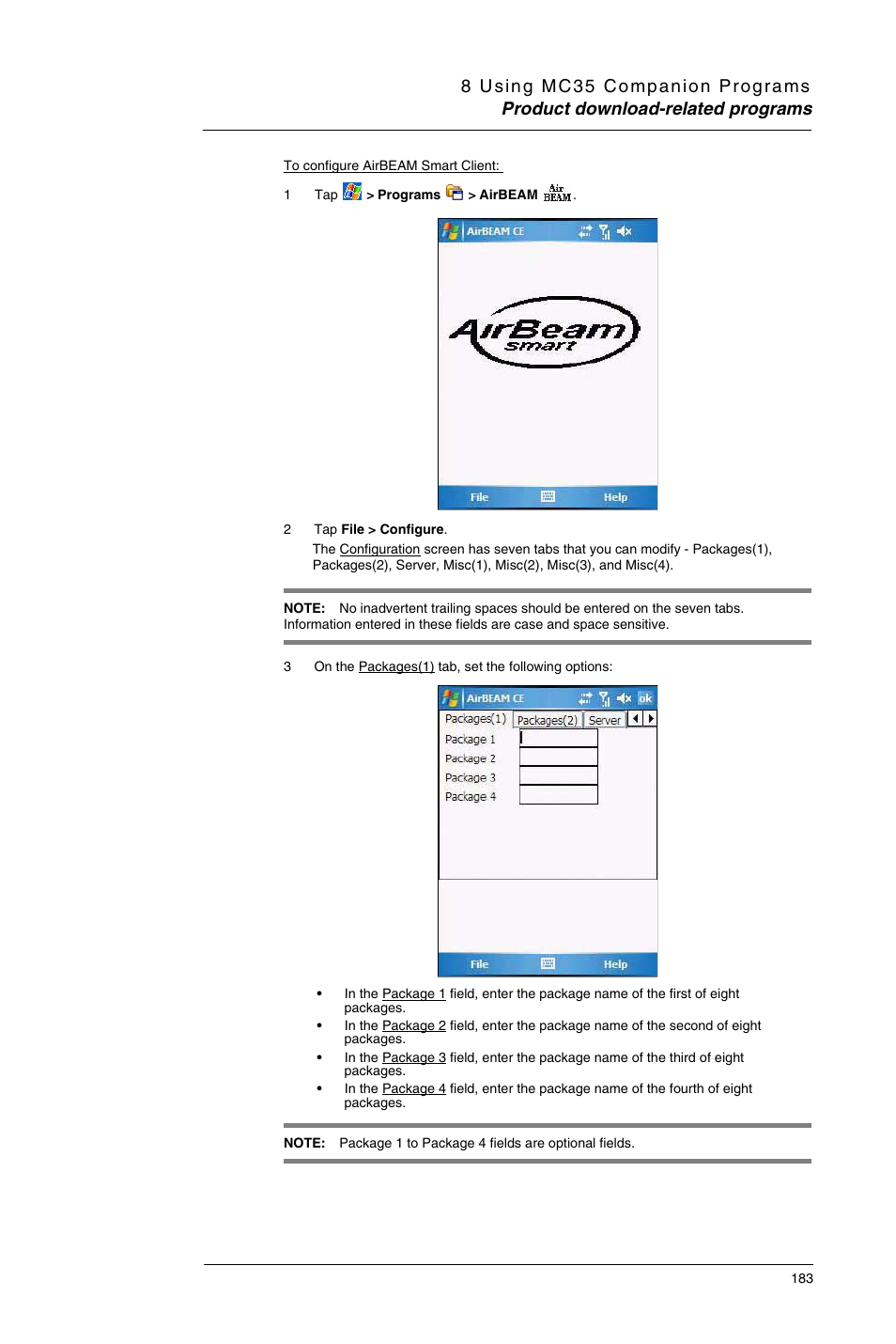 Motorola MC35 EDA User Manual | Page 193 / 236