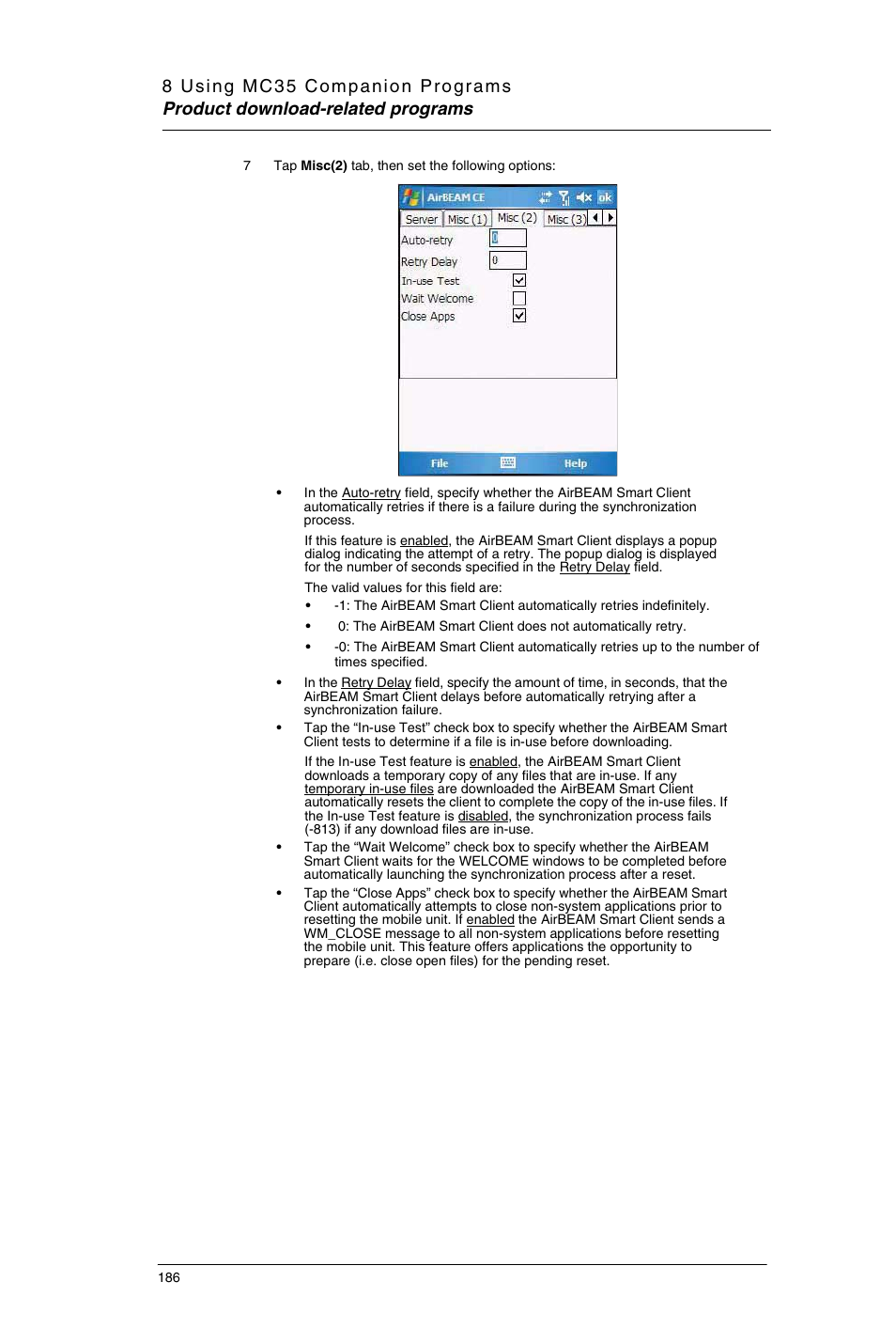 Motorola MC35 EDA User Manual | Page 196 / 236