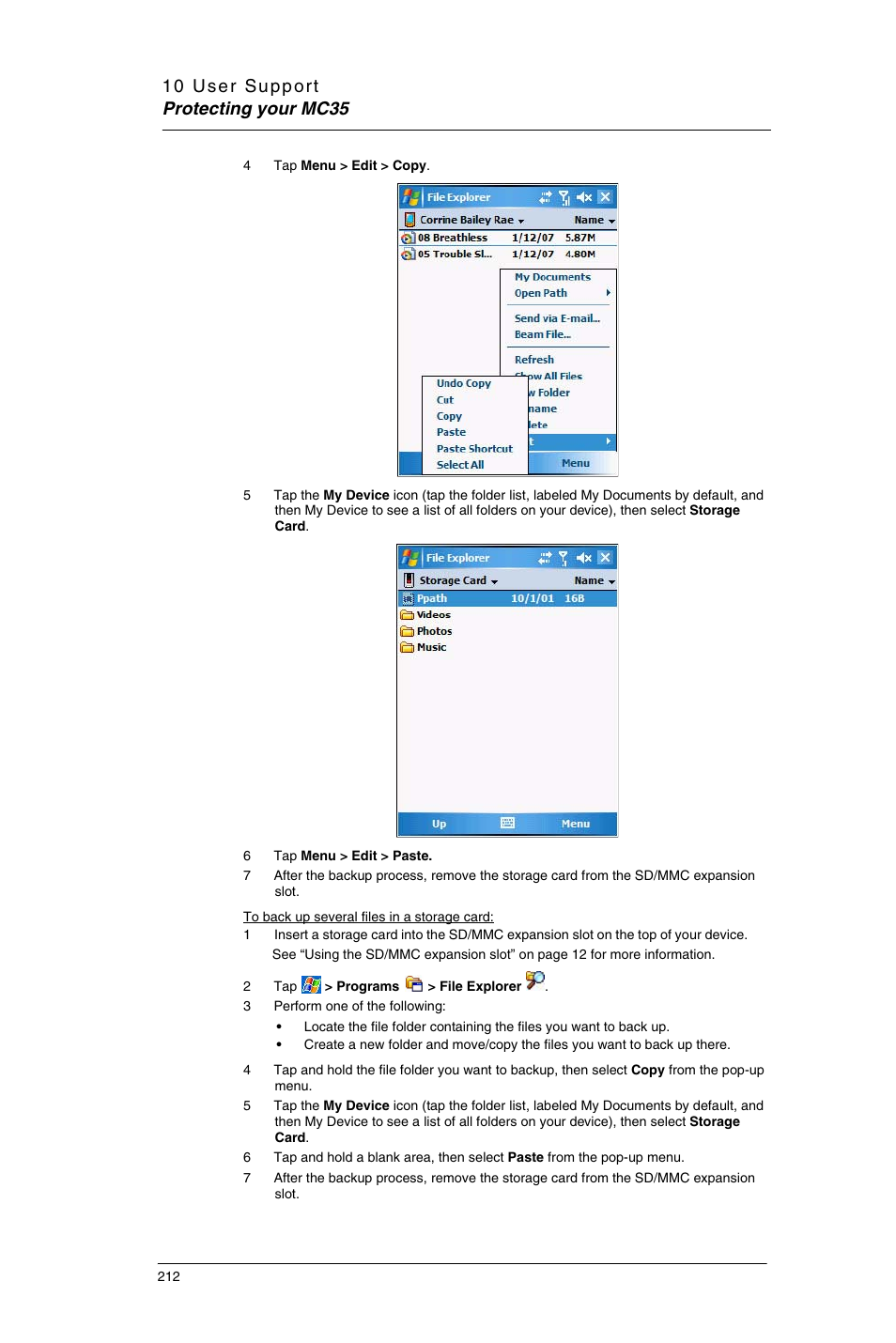 Motorola MC35 EDA User Manual | Page 222 / 236