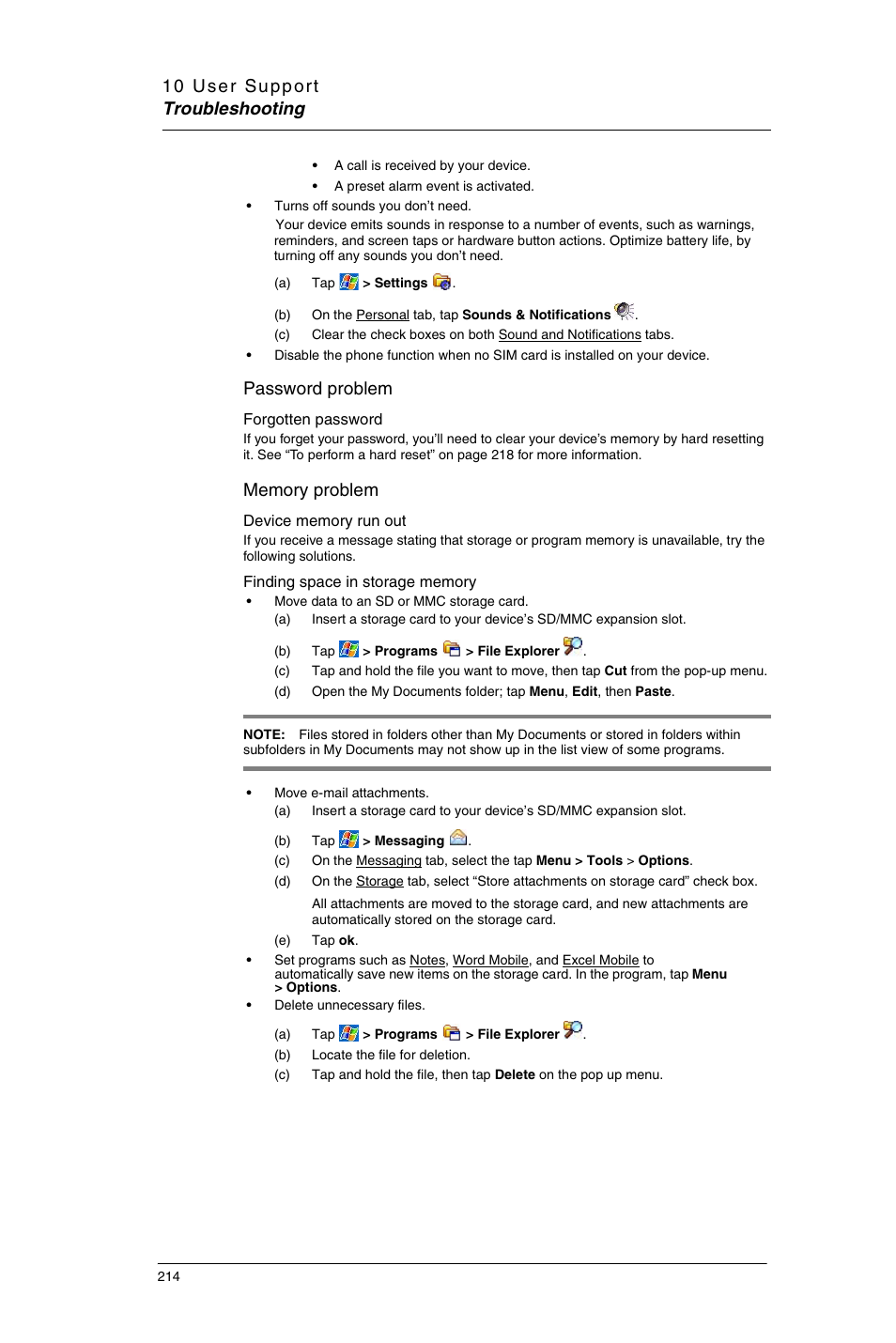 Password problem | Motorola MC35 EDA User Manual | Page 224 / 236