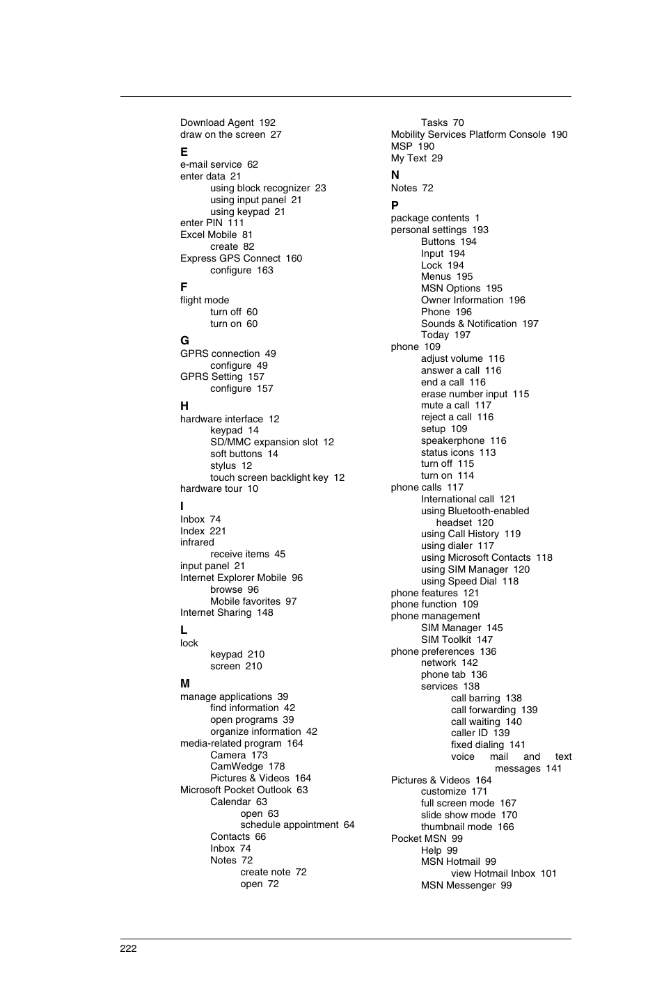 Motorola MC35 EDA User Manual | Page 232 / 236