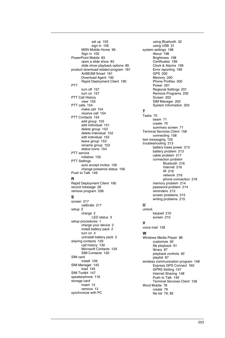 Motorola MC35 EDA User Manual | Page 233 / 236