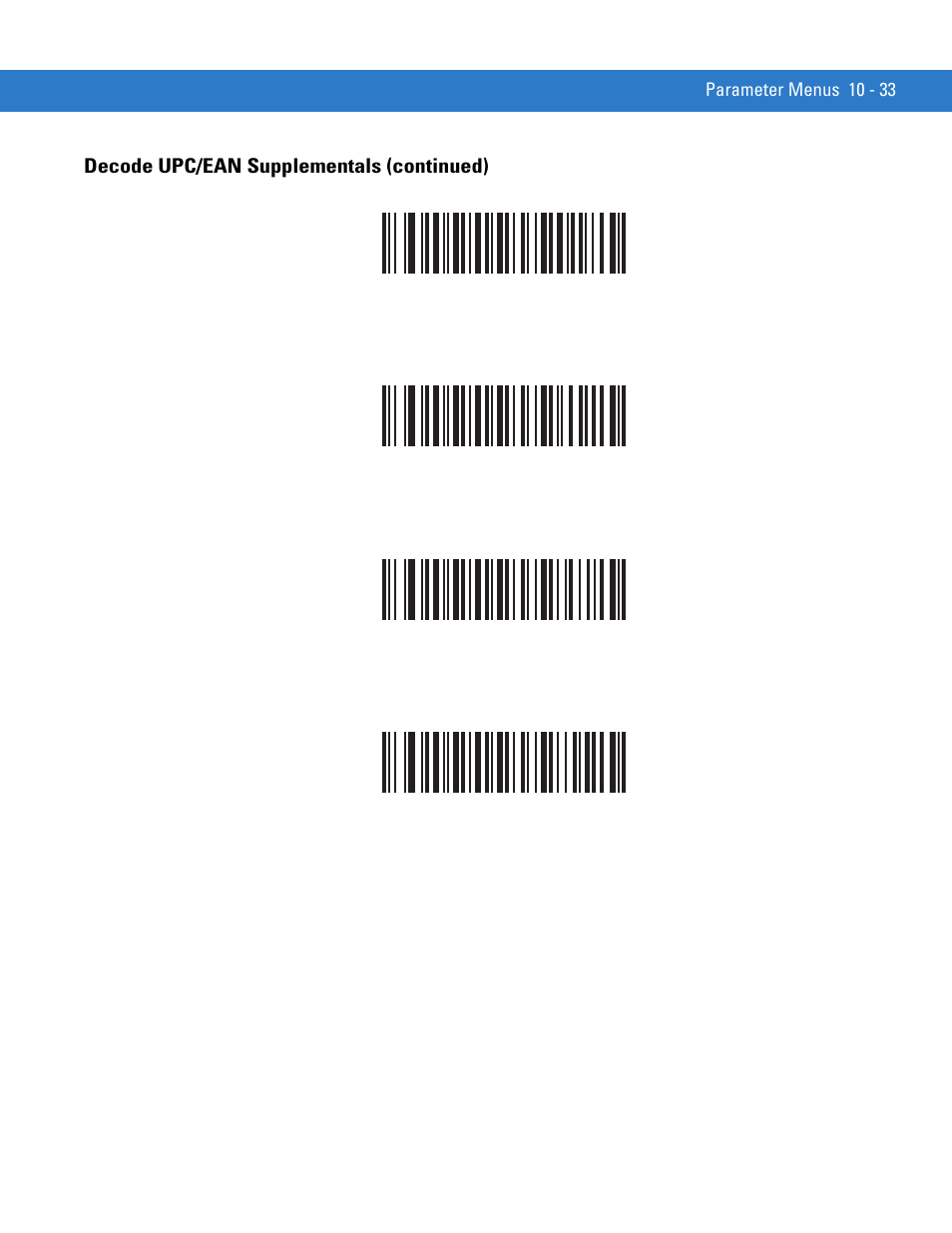 Decode upc/ean supplementals (continued) | Motorola SYMBOL MINISCAN MSXX04 User Manual | Page 139 / 260