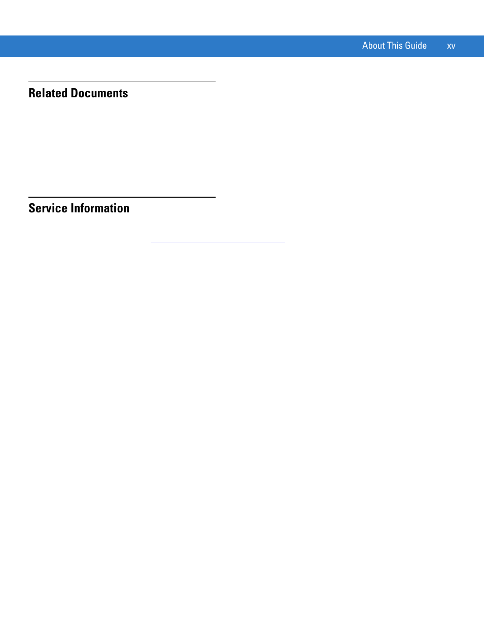 Related documents, Service information | Motorola SYMBOL MINISCAN MSXX04 User Manual | Page 17 / 260