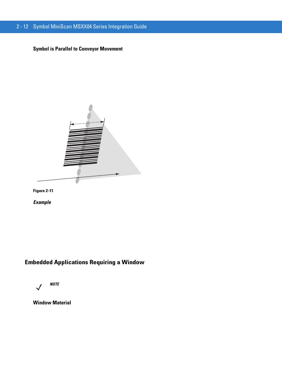 Embedded applications requiring a window, Embedded applications requiring a window -12, Illustrates the relationship of the conv | Motorola SYMBOL MINISCAN MSXX04 User Manual | Page 36 / 260