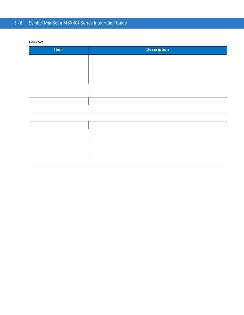 Motorola SYMBOL MINISCAN MSXX04 User Manual | Page 64 / 260