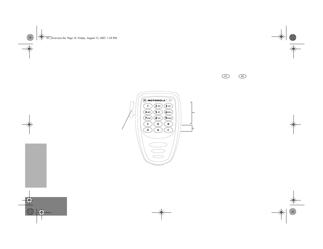 Optional enhanced keypad microphone (rmn5029) | Motorola cm200 User Manual | Page 12 / 32