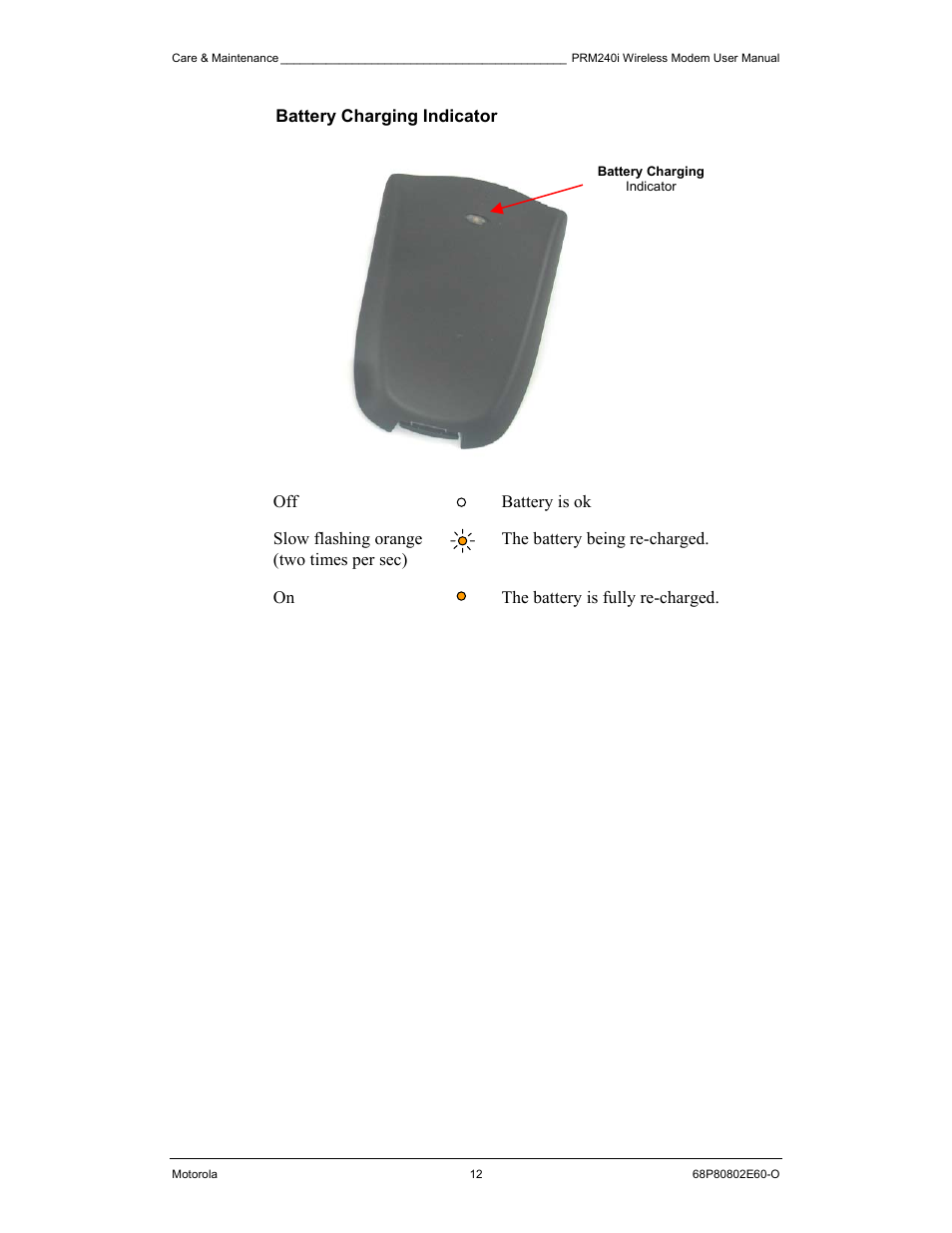 Motorola PRM240 i User Manual | Page 12 / 36