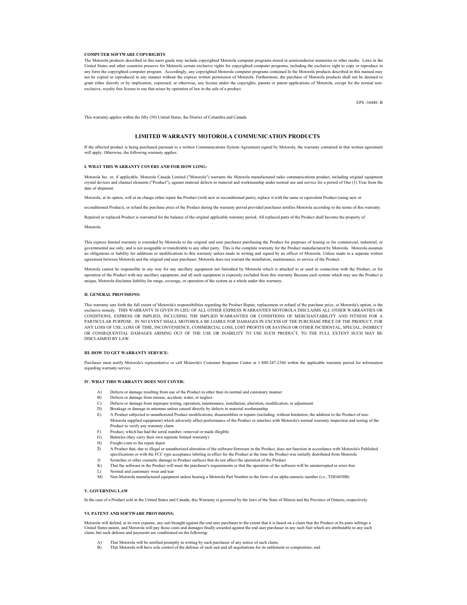 Motorola PRM240 i User Manual | Page 2 / 36