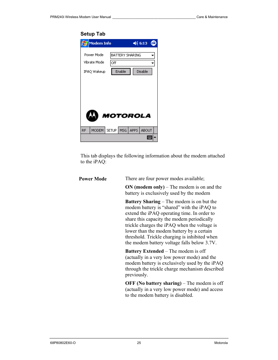 Motorola PRM240 i User Manual | Page 25 / 36