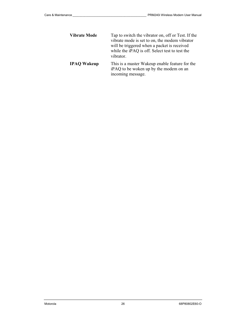 Motorola PRM240 i User Manual | Page 26 / 36