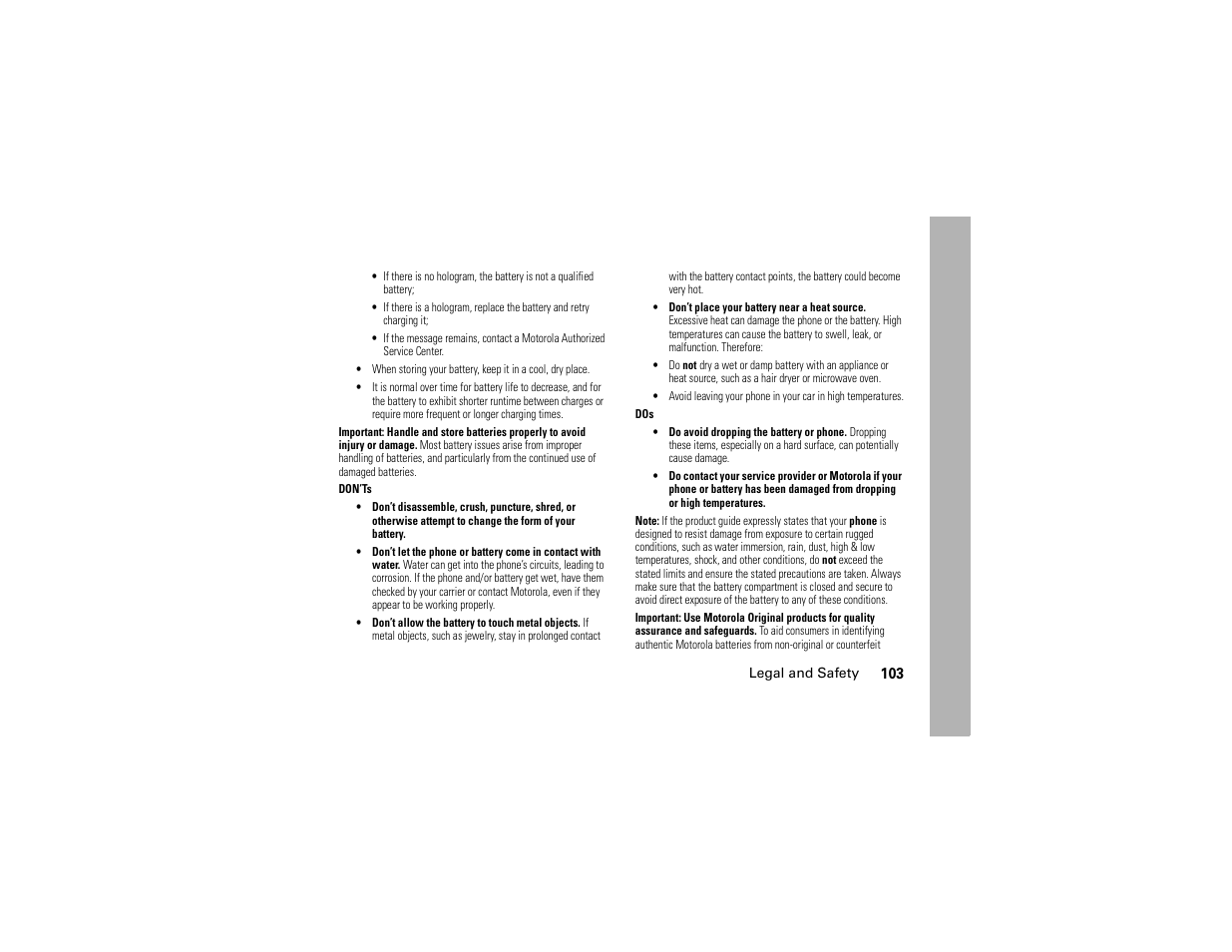 Motorola BRUTE H85XAH6JR5AN User Manual | Page 107 / 124