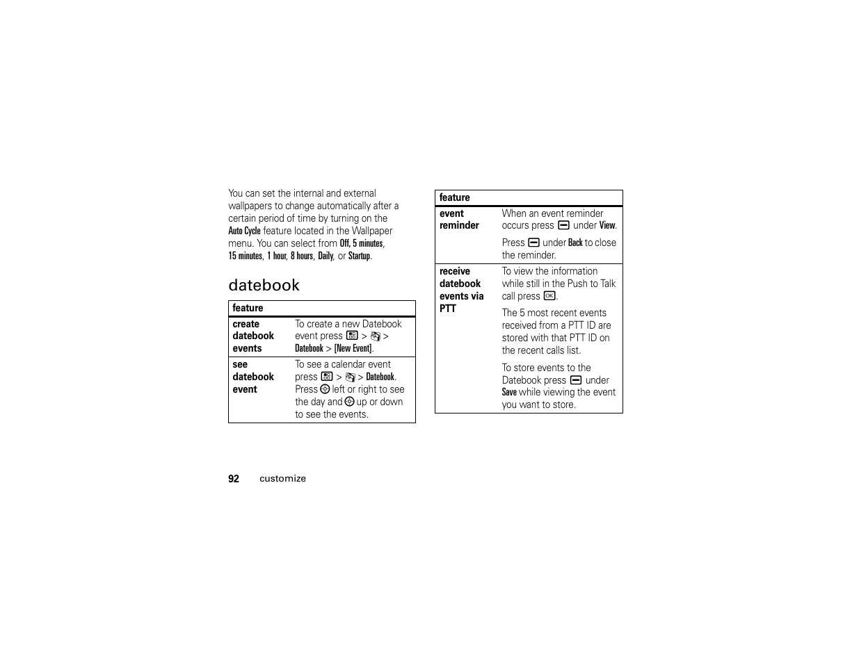 Datebook | Motorola BRUTE H85XAH6JR5AN User Manual | Page 96 / 124