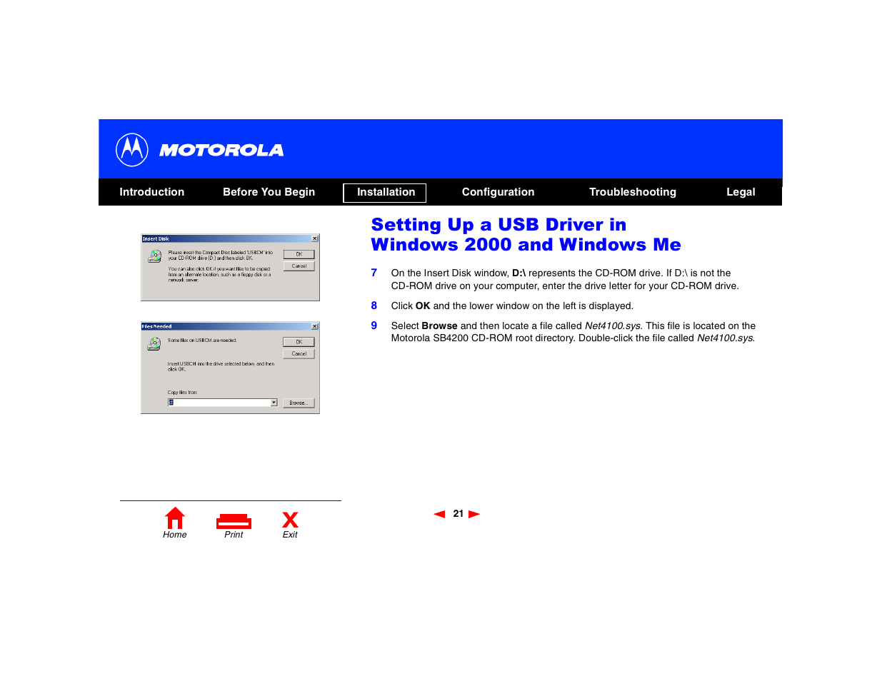 Motorola SB4200 User Manual | Page 26 / 68