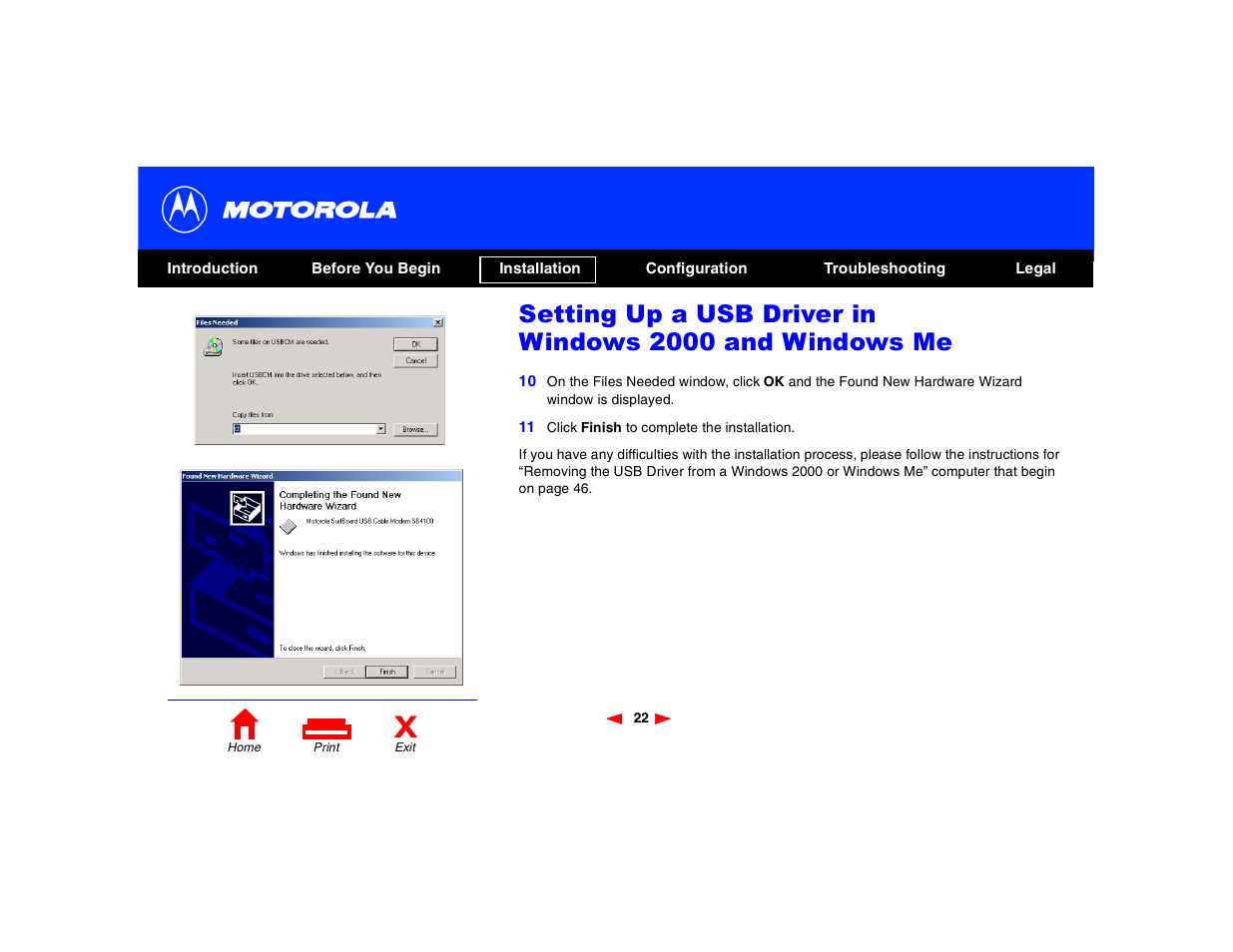 Motorola SB4200 User Manual | Page 27 / 68