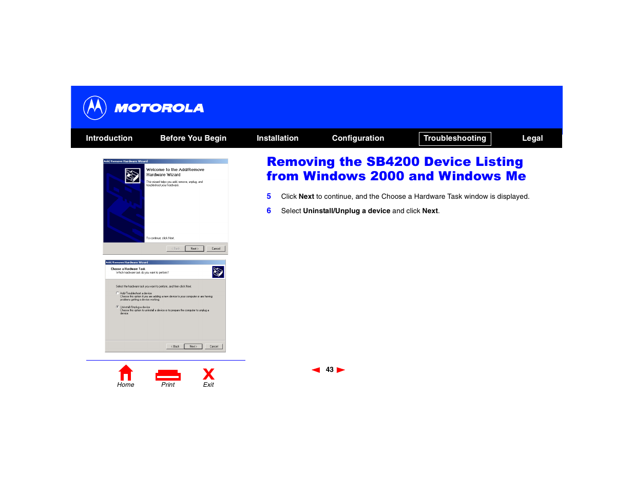 Motorola SB4200 User Manual | Page 48 / 68