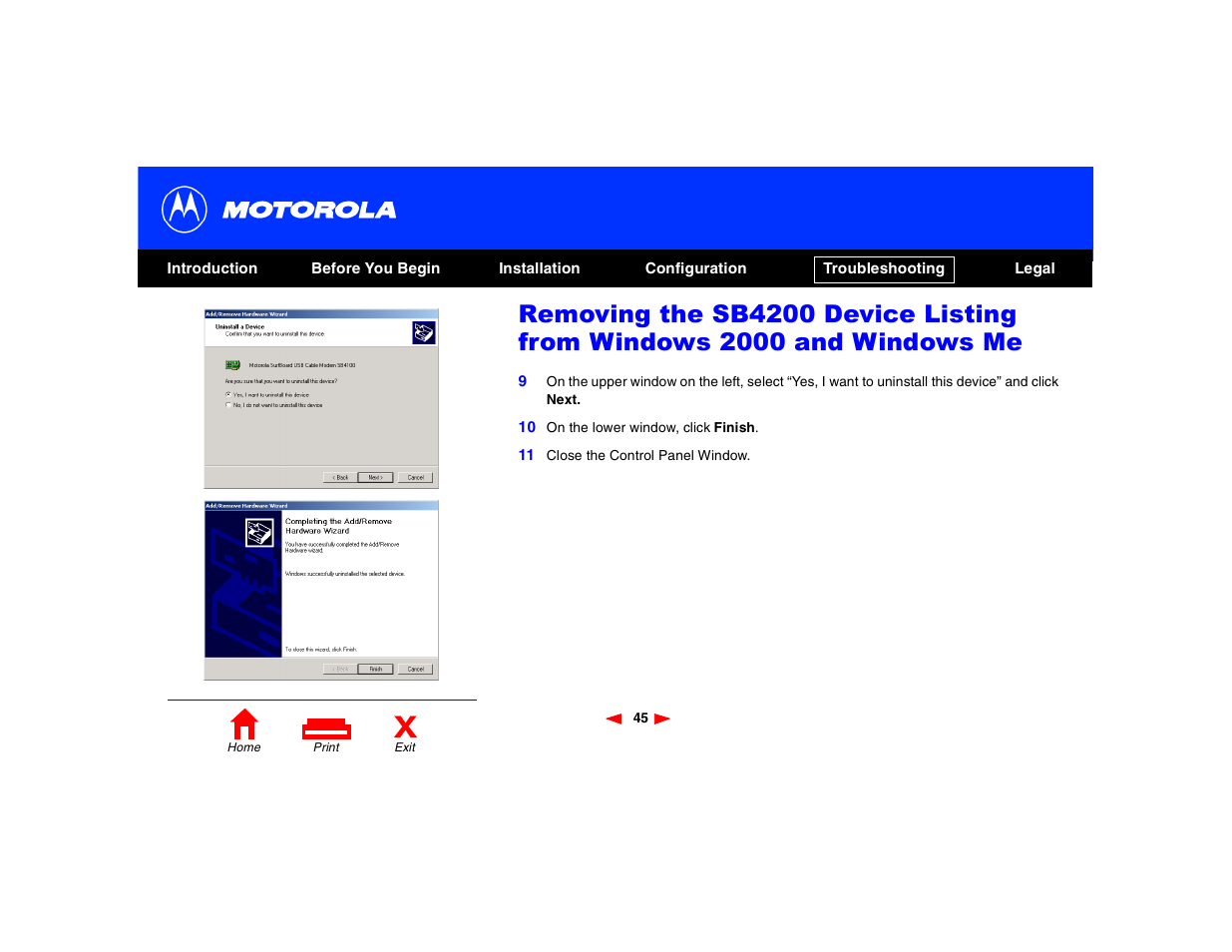 Motorola SB4200 User Manual | Page 50 / 68