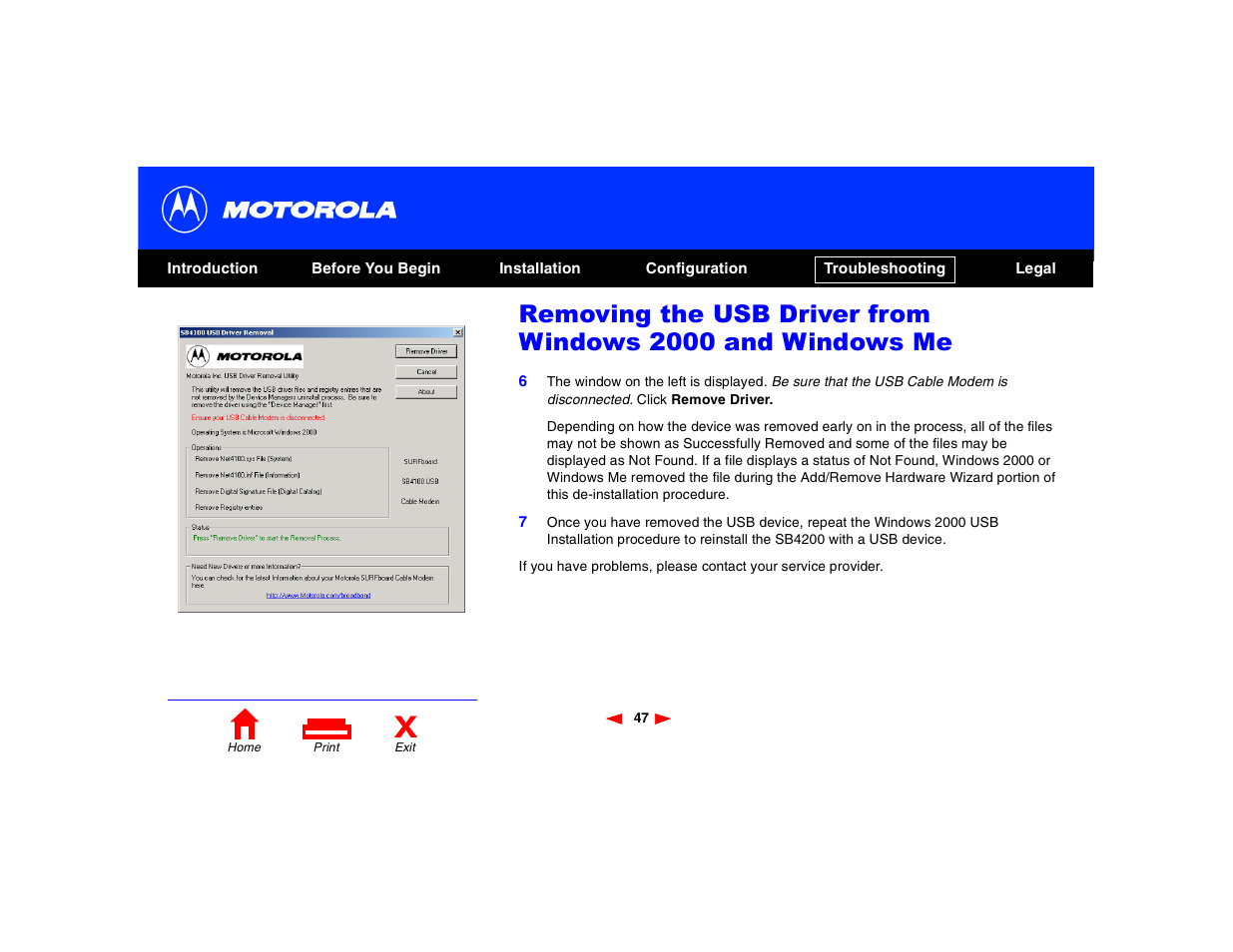 Motorola SB4200 User Manual | Page 52 / 68