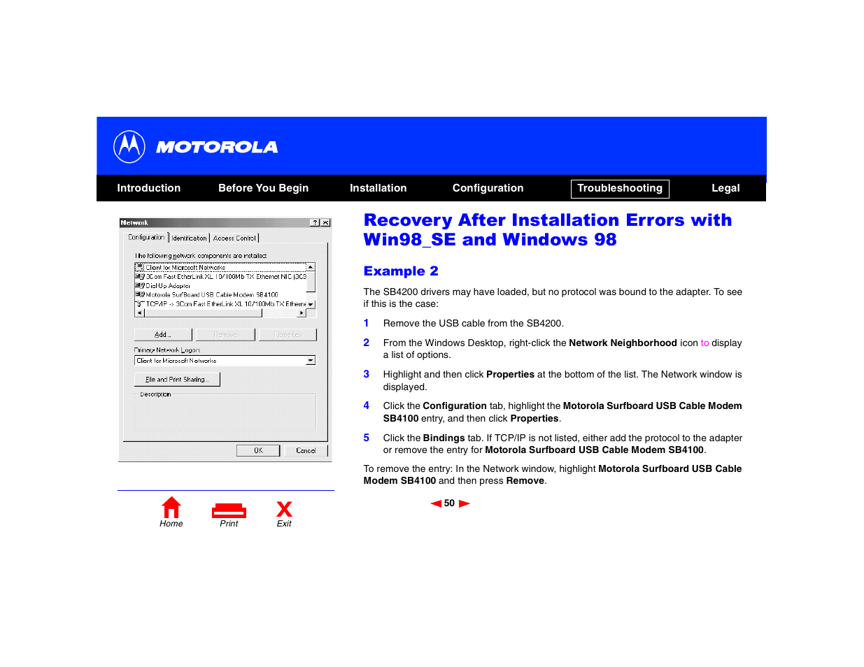 Motorola SB4200 User Manual | Page 55 / 68