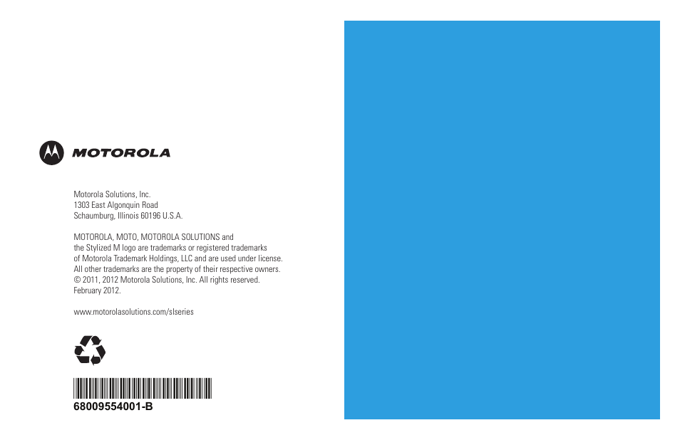 Motorola SL7550 User Manual | Page 114 / 114
