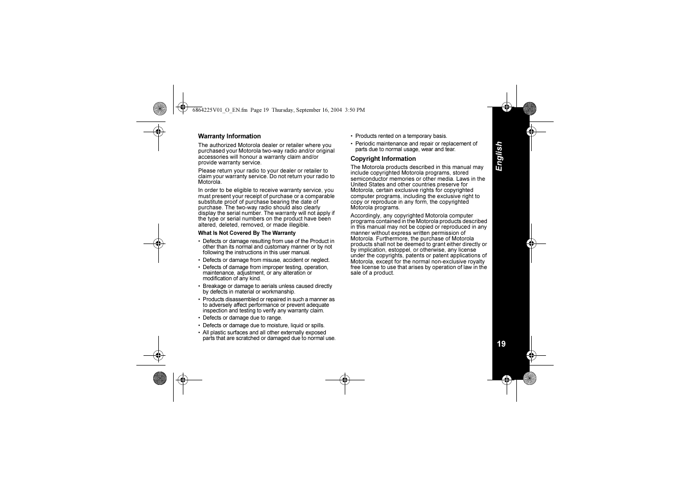 Motorola XTL446 User Manual | Page 19 / 178