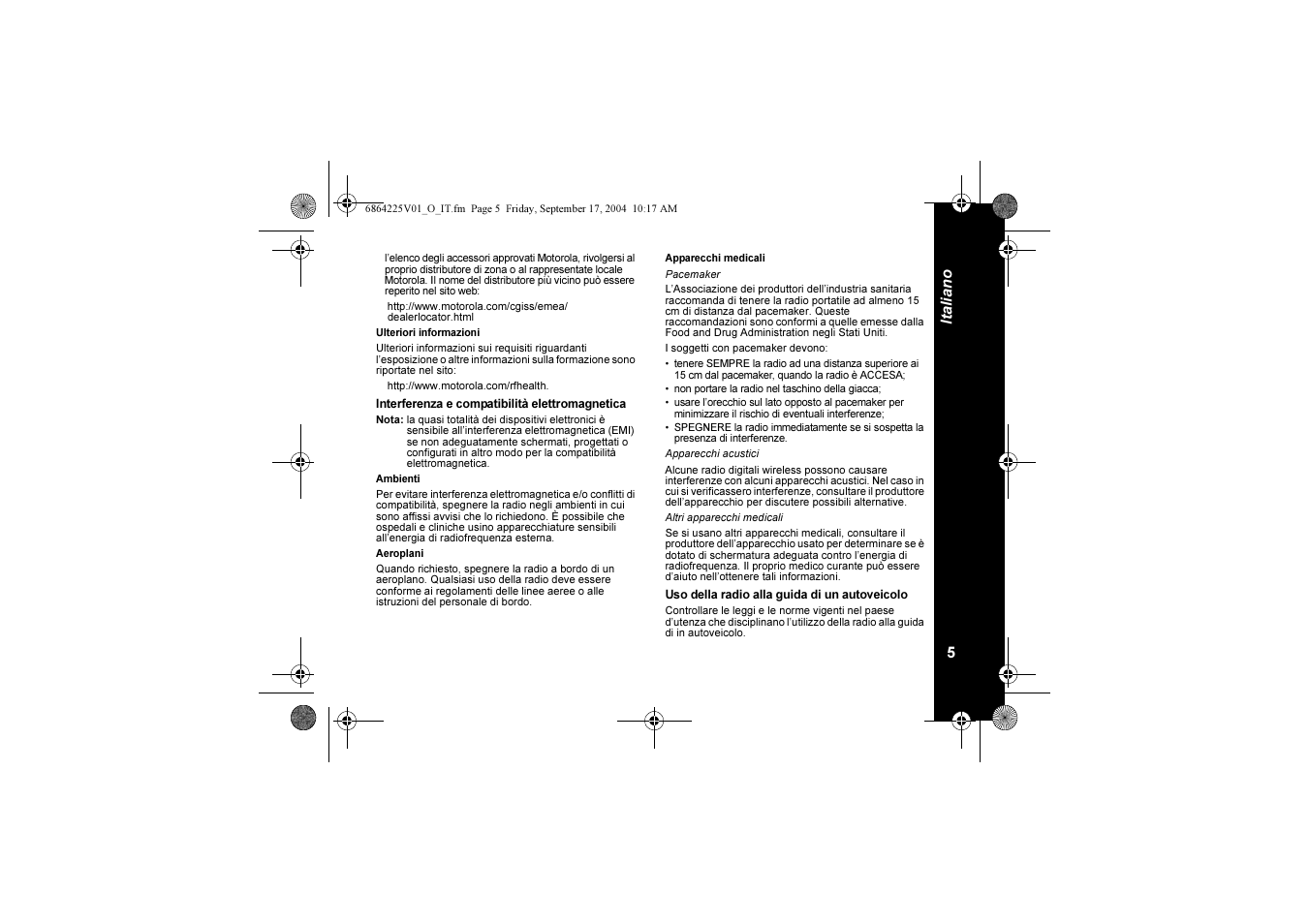 5ita liano | Motorola XTL446 User Manual | Page 93 / 178