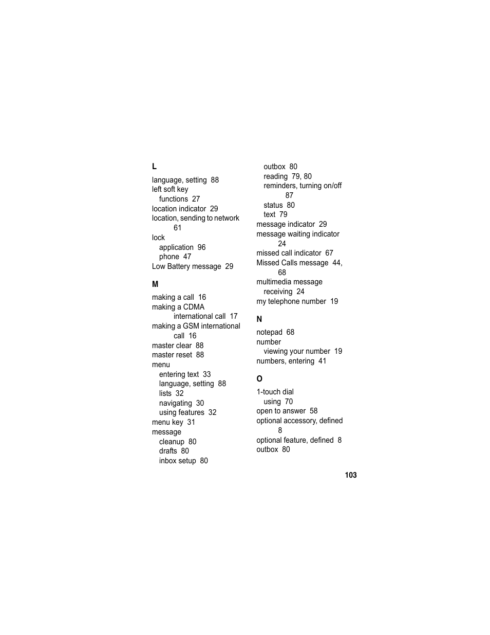 Motorola A840 User Manual | Page 105 / 284
