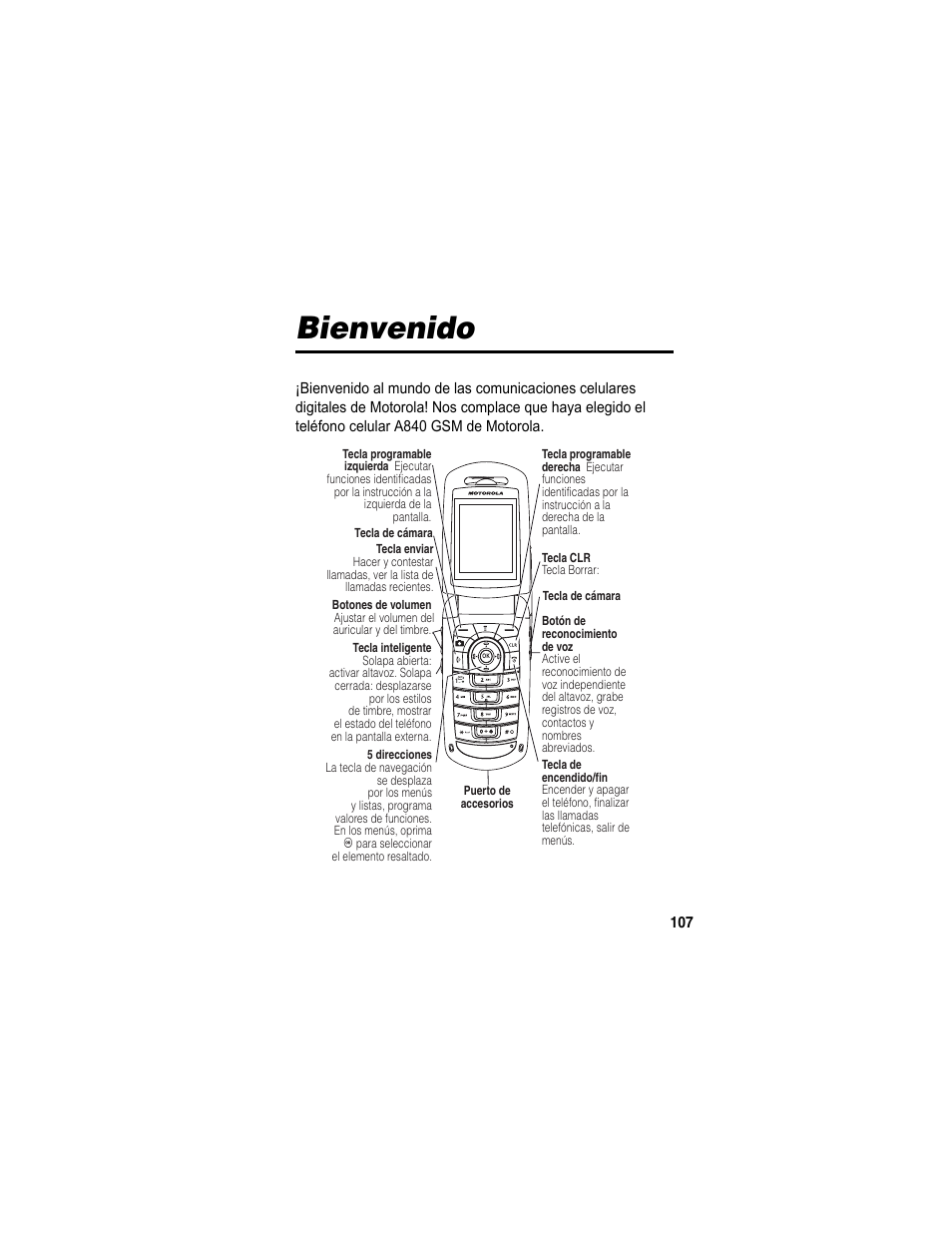 Bienvenido | Motorola A840 User Manual | Page 109 / 284