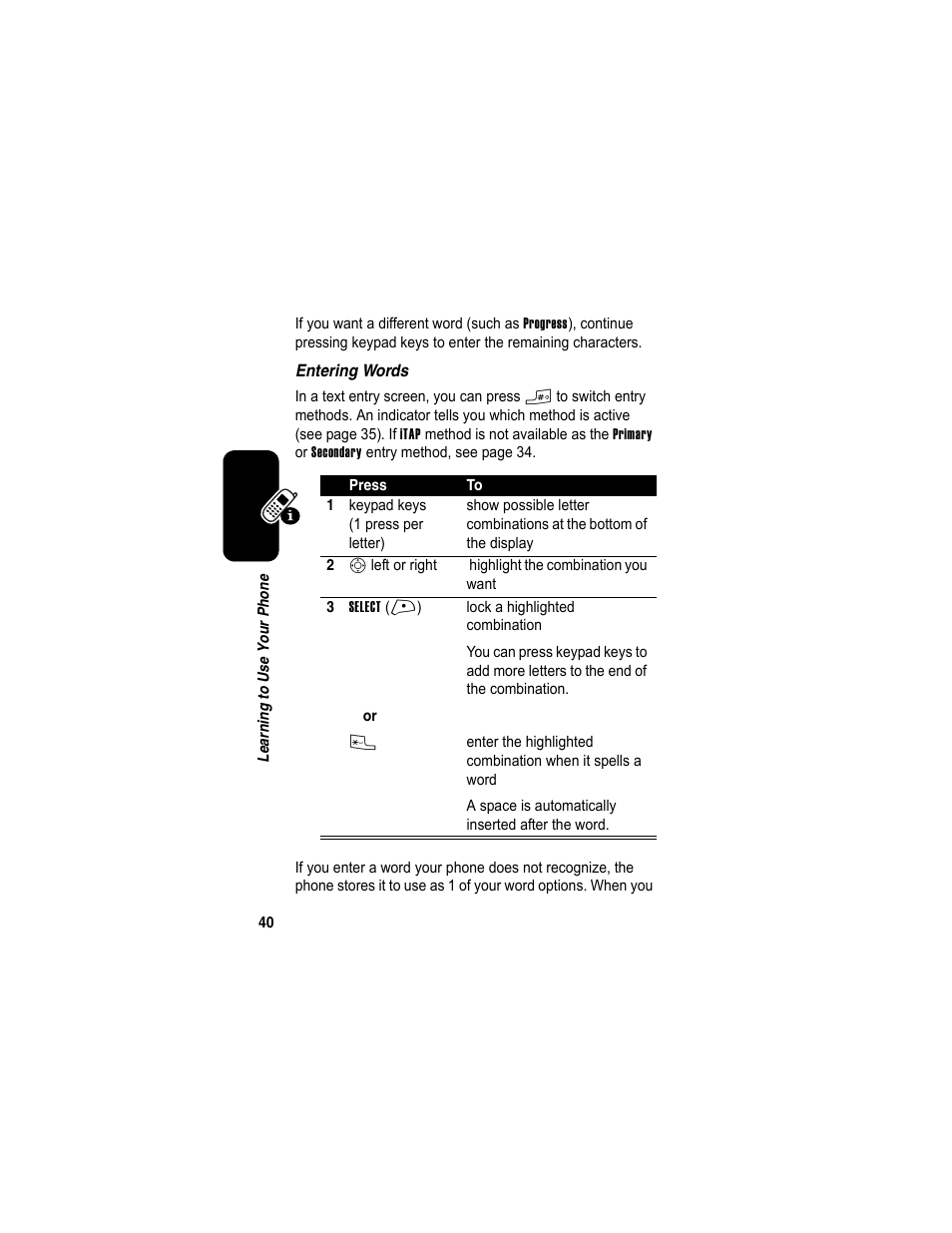 Motorola A840 User Manual | Page 42 / 284