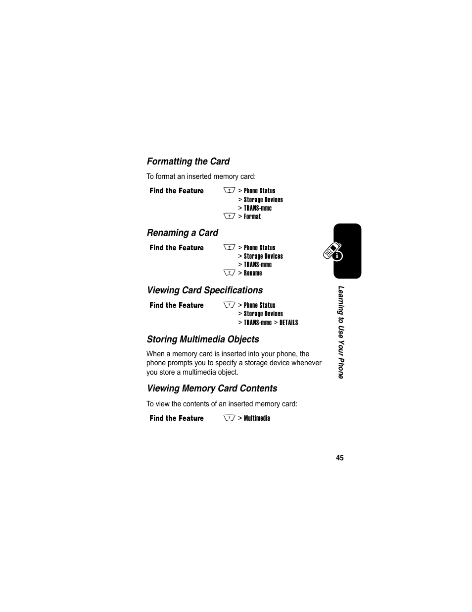 Motorola A840 User Manual | Page 47 / 284