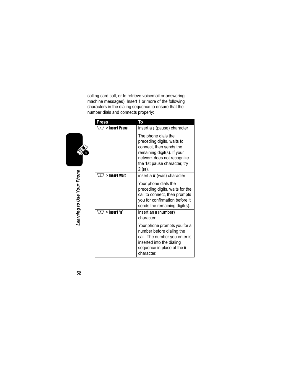 Motorola A840 User Manual | Page 54 / 284