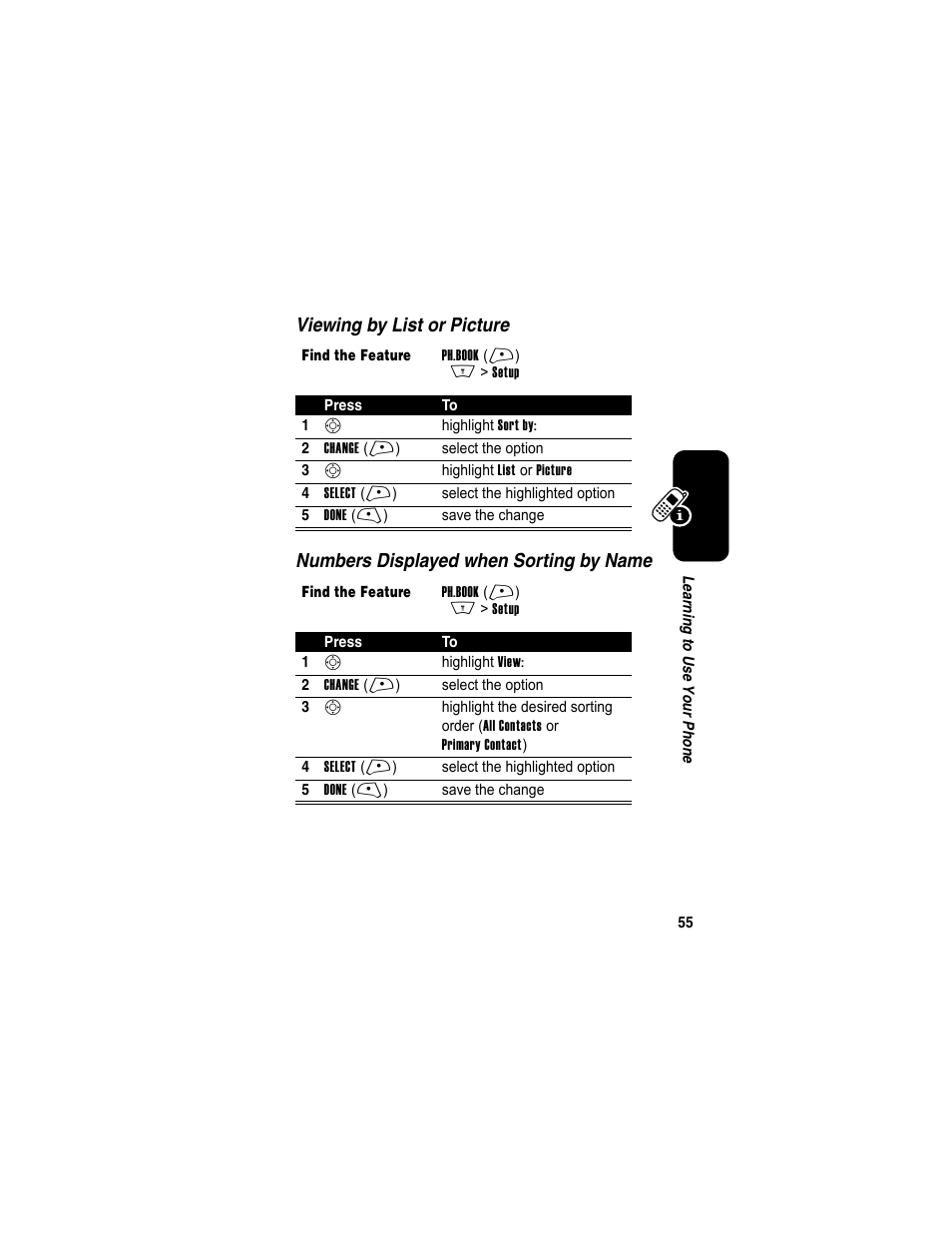 Motorola A840 User Manual | Page 57 / 284