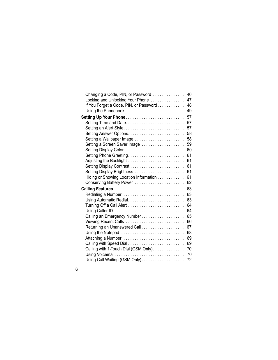 Motorola A840 User Manual | Page 8 / 284