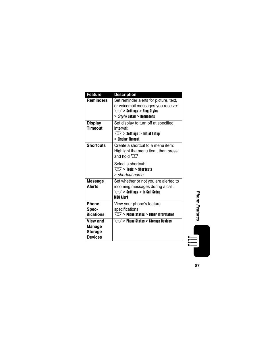 Motorola A840 User Manual | Page 89 / 284